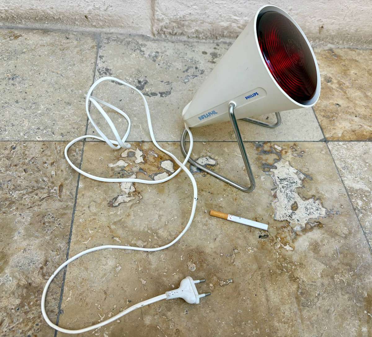 Vintage Philips Infraphil Red Lamp Healing Light