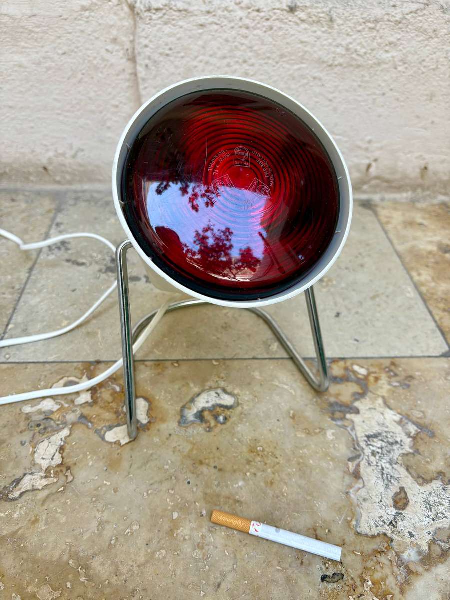 Vintage Philips Infraphil Red Lamp Healing Light