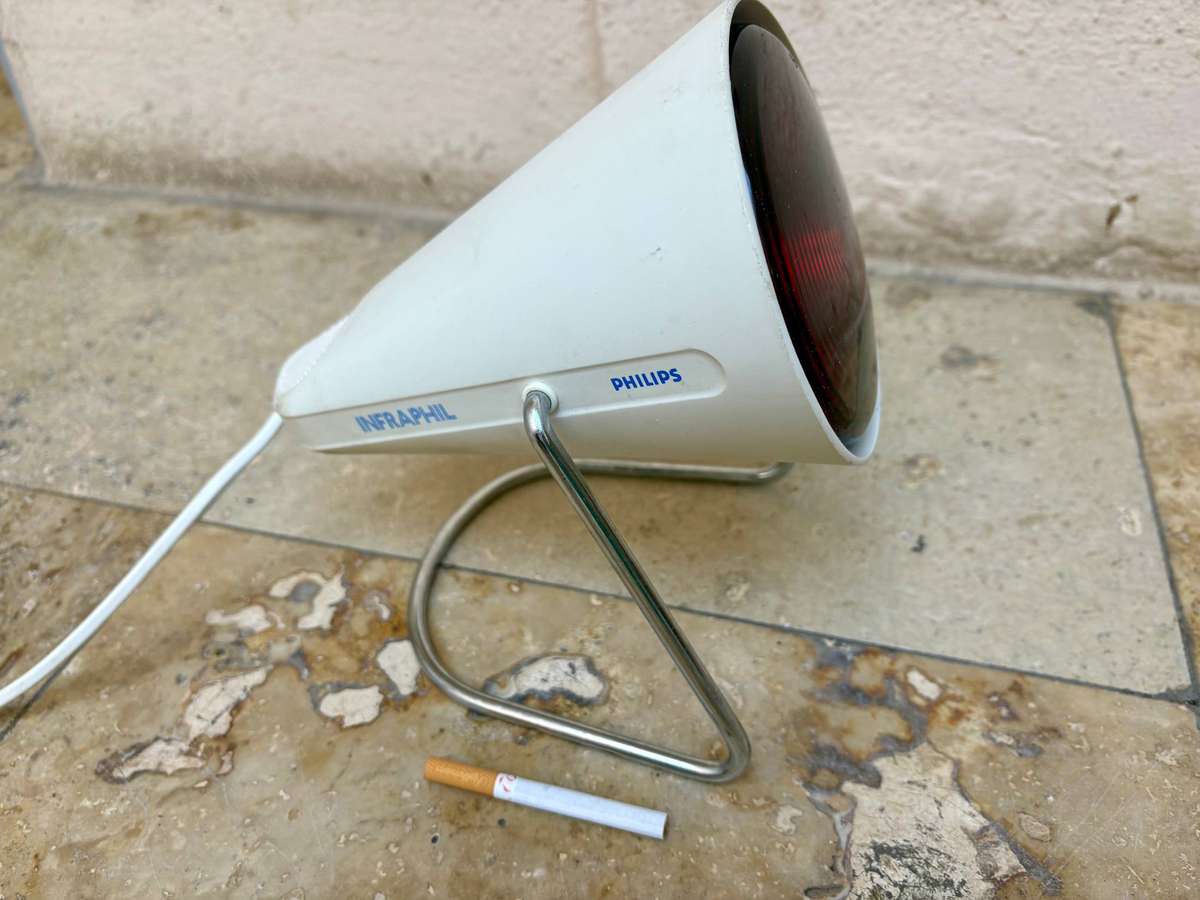 Vintage Philips Infraphil Red Lamp Healing Light