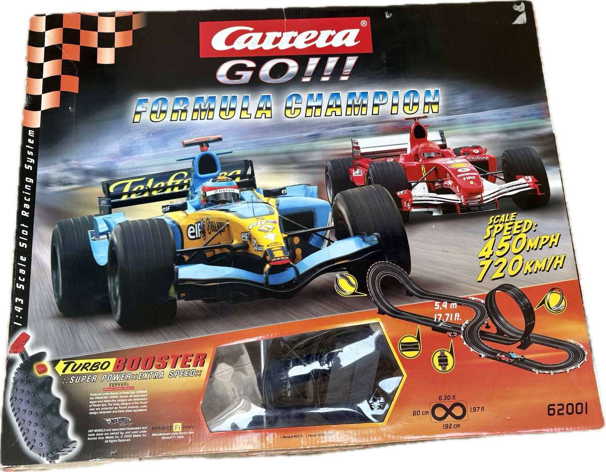 Carrera Go !!!  formula champion 62001 with 4 cars