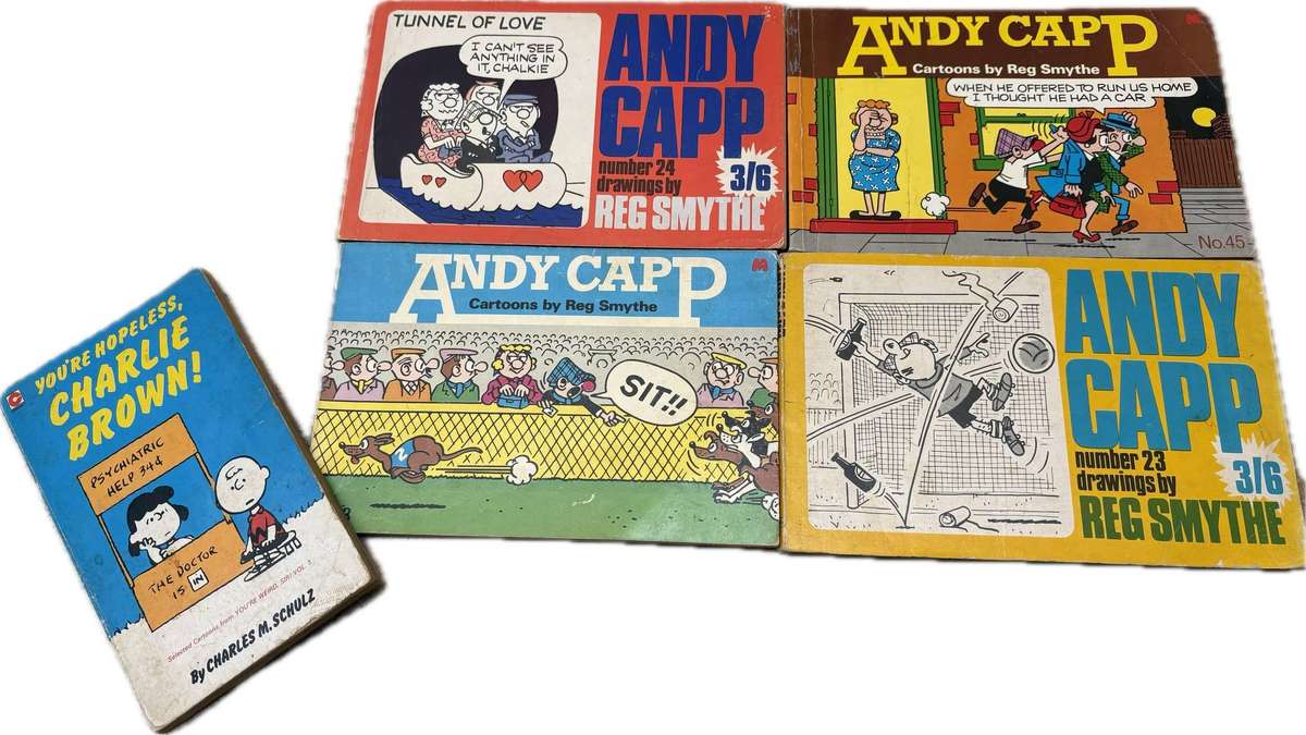 Andy cap comic lot of 4 with a Charlie Brown comic