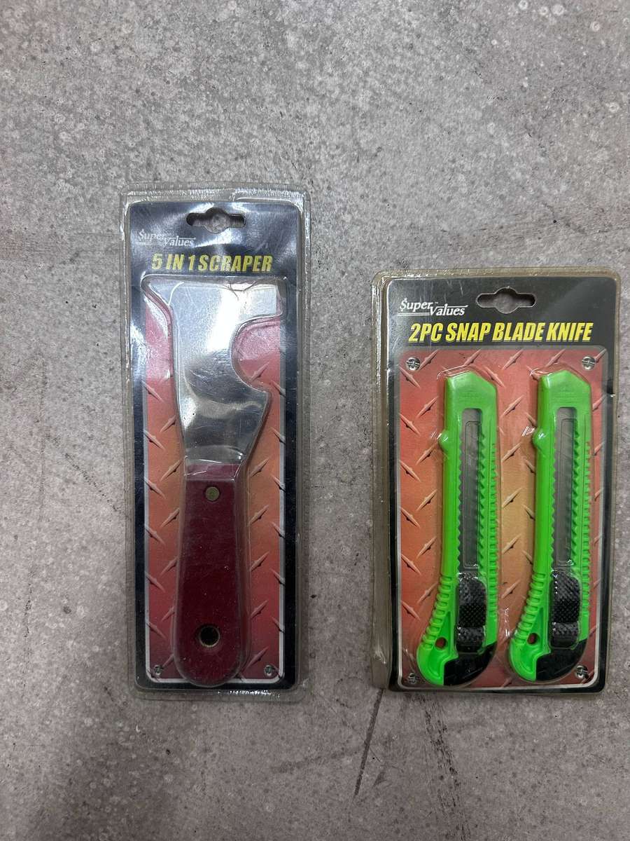 Clearance - Hardware items - 5 in 1 Scraper and Snap Blade Knife Set