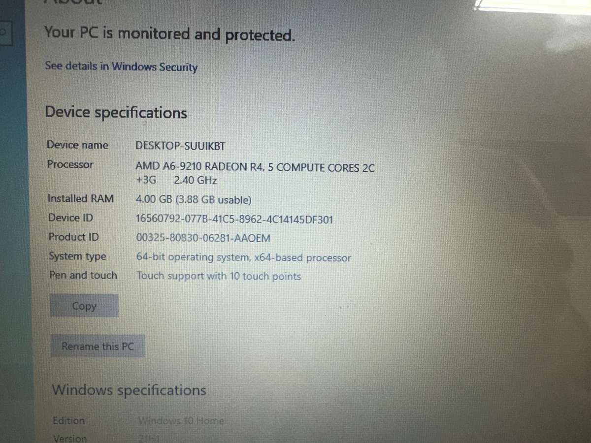 LENOVO YOGA FOLDABLE TOUCHSCREEN LAPTOP - AMD A6 - 4 GB RAM
