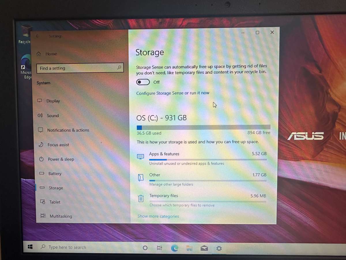 ASUS X543 - Core i3 7th Gen - 4 GB RAM - 1TB  - With box excellent condition - 30 day warranty
