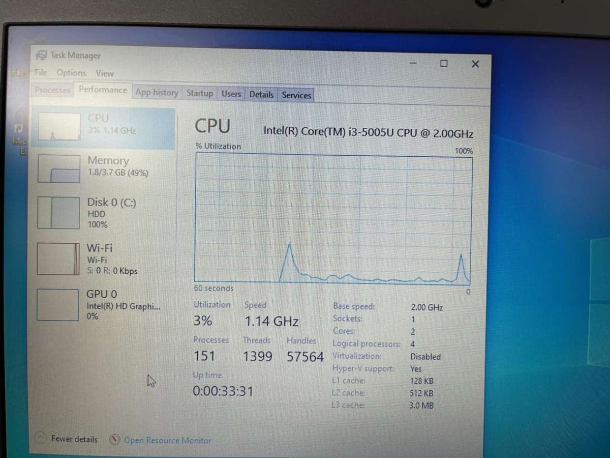 Lenovo ThinkPad Intel Core i3 - preowned