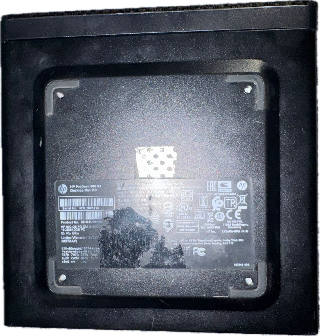 HP Elite small form factor Desktop PC - Intel Core vPro i7 Processor 10700T - 16 GB RAM