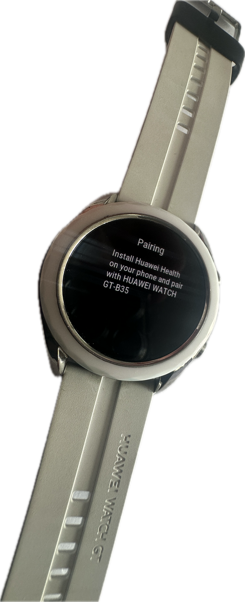 TRADE IN CLEARANCE  : HUAWEI WATCH GT 42MM (ELA-B19) WHITE STRAP WITH CHARGER