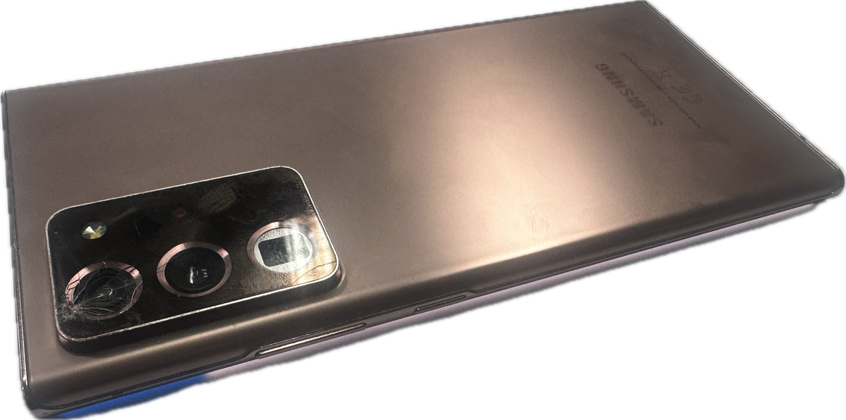 Clearance:  SAMSUNG Note 20 Ultra- Cracked Camera Glass - PLEASE READ
