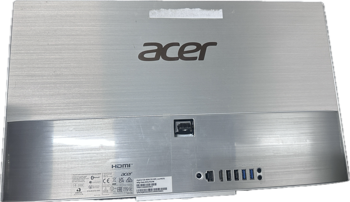 Acer Aspire c22 820 All-In- One PC - Intel Celeron J4025  4 GB RAM  Windows 11 Home