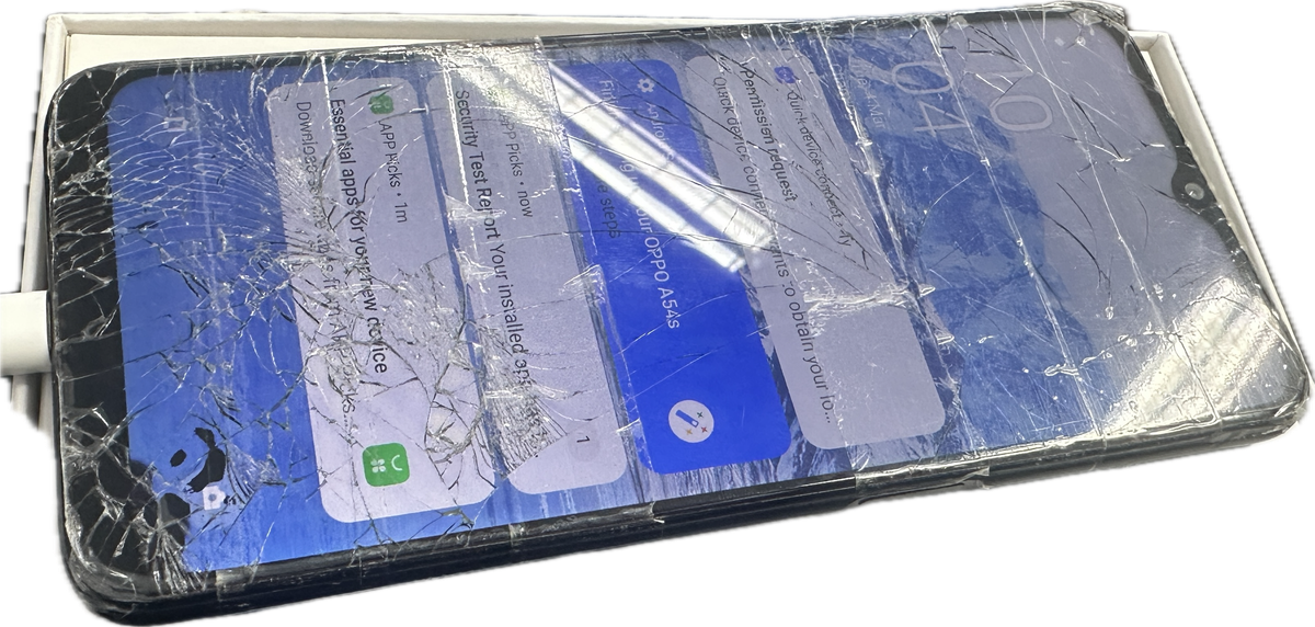 Oppo a 54s - Cracked Screen -  4 GB RAM - 128GB Storage
