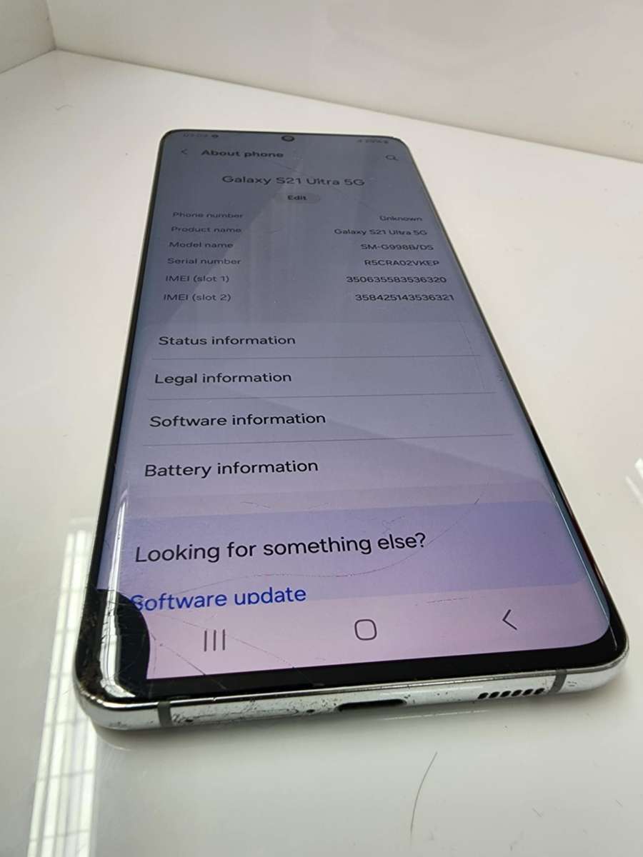 TRADE IN CLEARANCE : Samsung S21 Ultra 5G 256GB preowned - SCREEN DOES NOT TOUCH