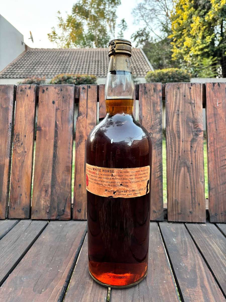 Vintage White Horse whisky gallon bottle collectible secondhand
