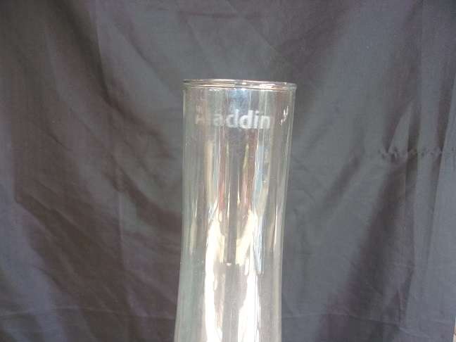 Vintage Super Aladdin kerosene table lantern with glass chimney