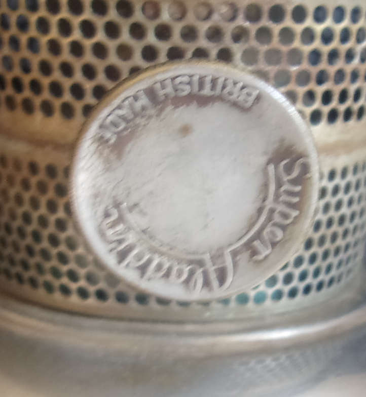 Vintage Super Aladdin kerosene table lantern with glass chimney