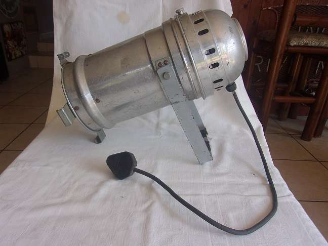 Vintage aluminum can stage light - made in Italy