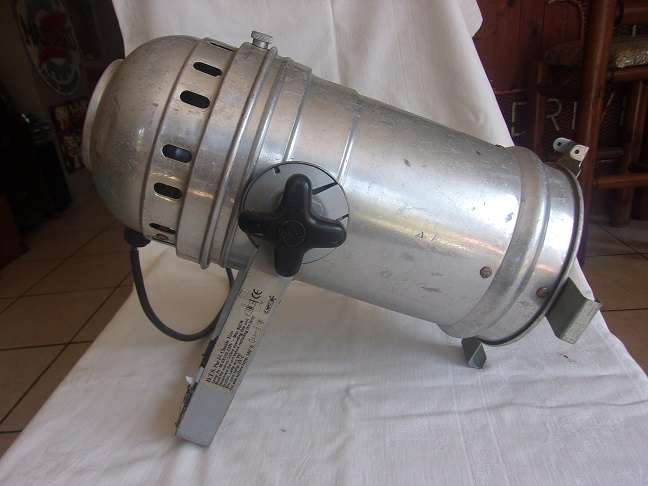Vintage aluminum can stage light - made in Italy