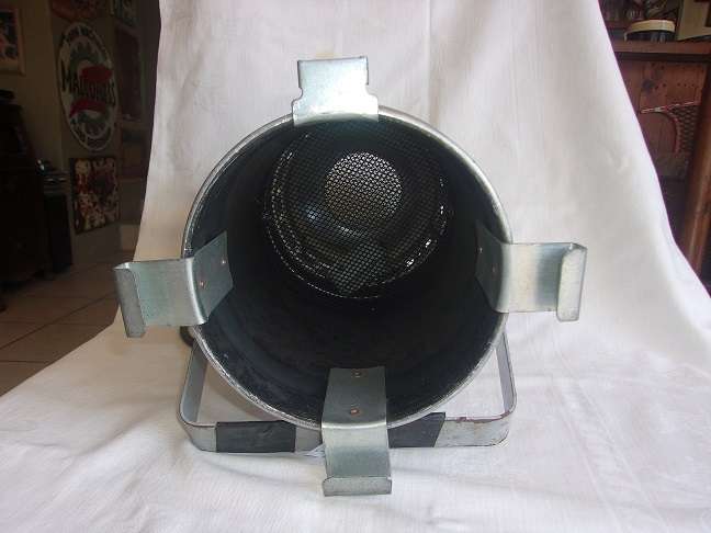 Vintage aluminum can stage light - made in Italy