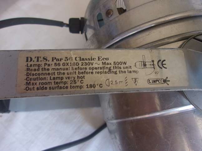 Vintage aluminum can stage light - made in Italy