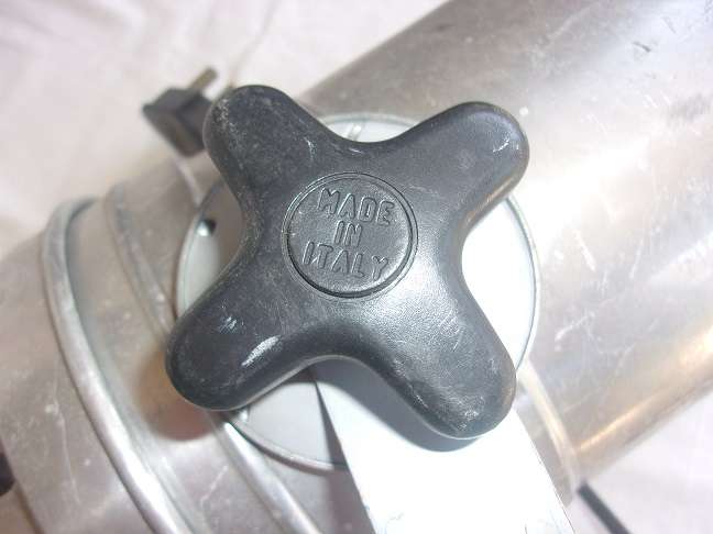 Vintage aluminum can stage light - made in Italy