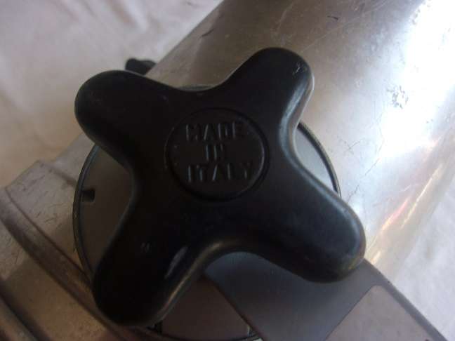 Vintage aluminum can stage light - made in Italy