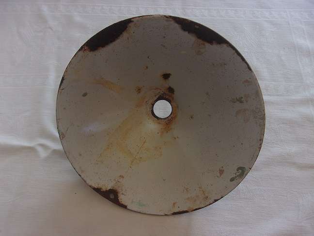 3 Vintage industrial navy blue conical enamel pendant light shades for 1 bid