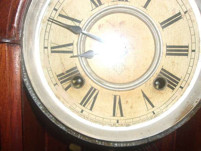 Antique Ansonia Clock Co. "Triumph" mirrorside parlor clock - beautiful