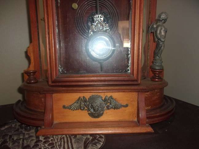 Antique Ansonia Clock Co. "Triumph" mirrorside parlor clock - beautiful