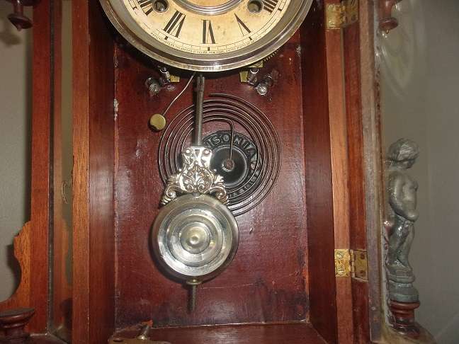 Antique Ansonia Clock Co. "Triumph" mirrorside parlor clock - beautiful