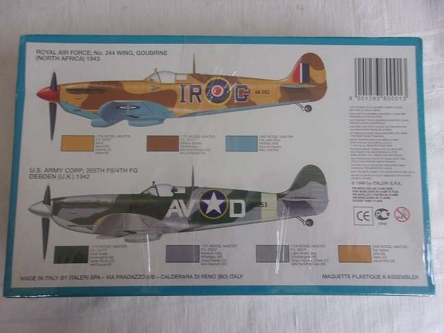 Italeri 1:72 scale Spitfire Mk.VB & Corsair F-4U 7 Navy Fighter kits for 1 bid