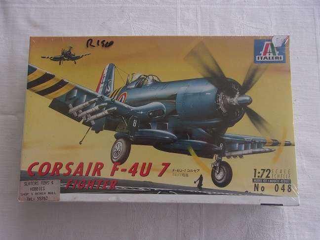 Italeri 1:72 scale Spitfire Mk.VB & Corsair F-4U 7 Navy Fighter kits for 1 bid