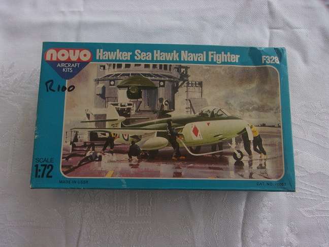 Nova 1:72 scale Hawker Sea Hawk & D.H. Vampire model plane kits for 1 bid