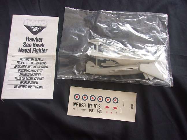 Nova 1:72 scale Hawker Sea Hawk & D.H. Vampire model plane kits for 1 bid