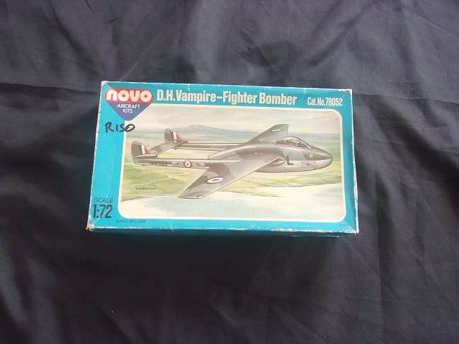Nova 1:72 scale Hawker Sea Hawk & D.H. Vampire model plane kits for 1 bid