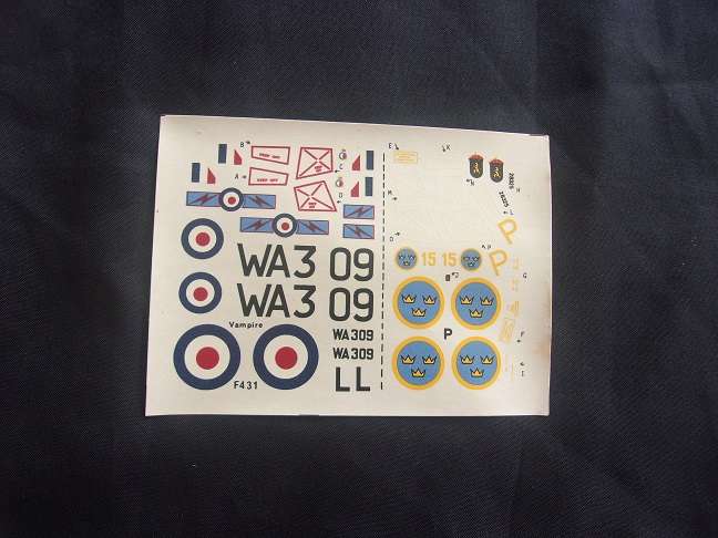 Nova 1:72 scale Hawker Sea Hawk & D.H. Vampire model plane kits for 1 bid