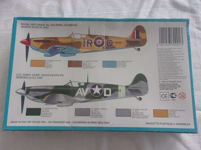 Italeri 1:72 scale Spitfire & Fujimi Grumman Hawkeye model plane kits for 1 bid