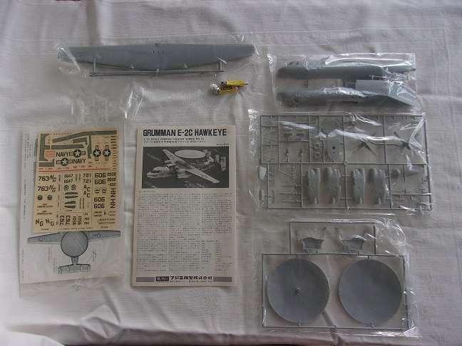 Italeri 1:72 scale Spitfire & Fujimi Grumman Hawkeye model plane kits for 1 bid
