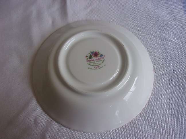 Vintage Royal Albert "Flower of the Month" trio - August Poppy