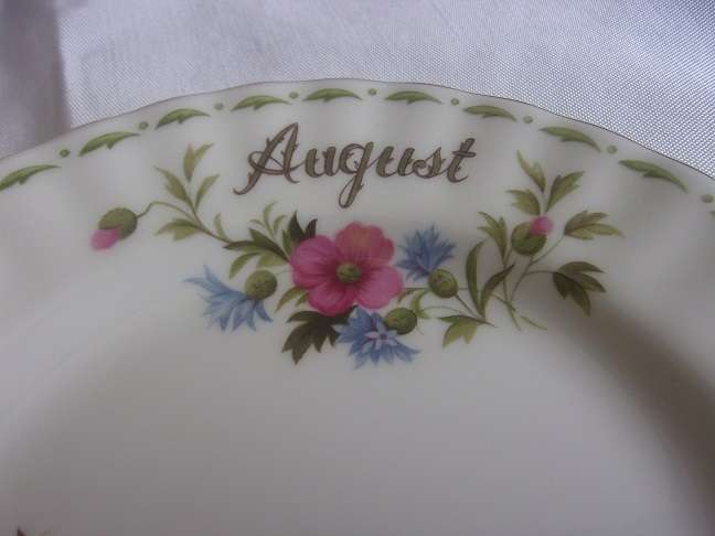 Vintage Royal Albert "Flower of the Month" trio - August Poppy
