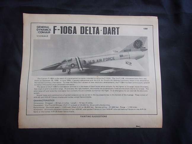 Italeri 1:72 scale Junkers Lufthansa & Hasegawa Delta Dart model plane kits for 1 bid