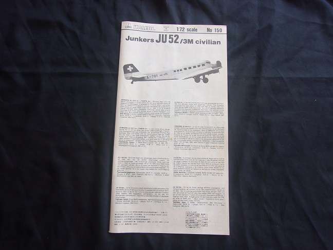 Italeri 1:72 scale Junkers Lufthansa & Hasegawa Delta Dart model plane kits for 1 bid