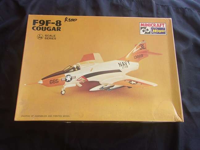 Italeri 1:72 Super Sabre & Hasegawa Couger model plane kits for 1 bid