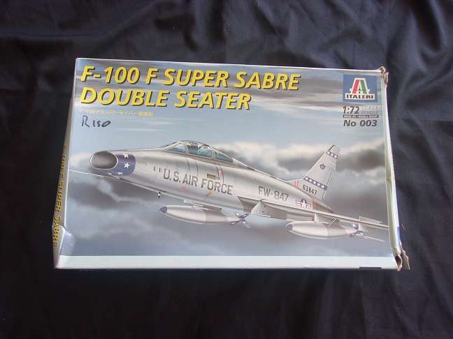 Italeri 1:72 Super Sabre & Hasegawa Couger model plane kits for 1 bid