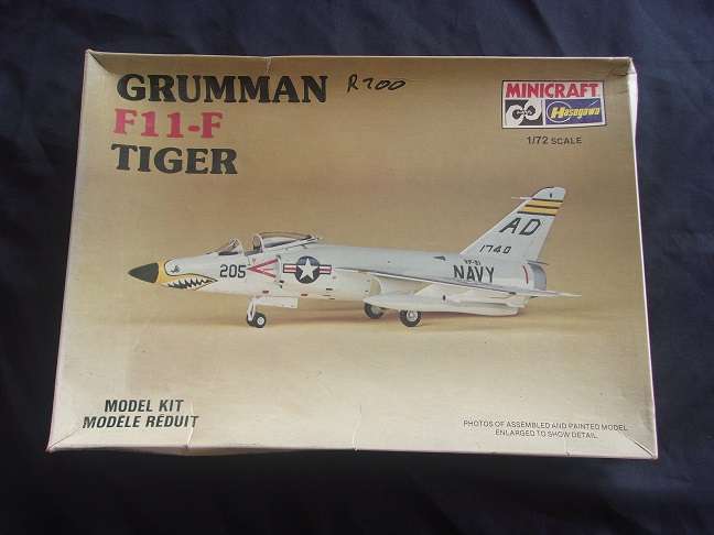 Italeri 1:72 scale Skyhawk Hot Rod & Hasegawa Grumman Tiger model plane kits for 1 bid