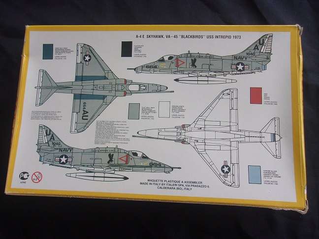 Italeri 1:72 scale Skyhawk Hot Rod & Hasegawa Grumman Tiger model plane kits for 1 bid