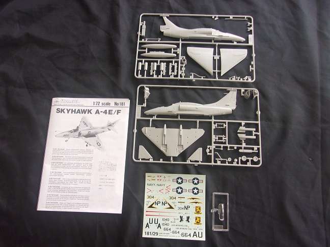 Italeri 1:72 scale Skyhawk Hot Rod & Hasegawa Grumman Tiger model plane kits for 1 bid