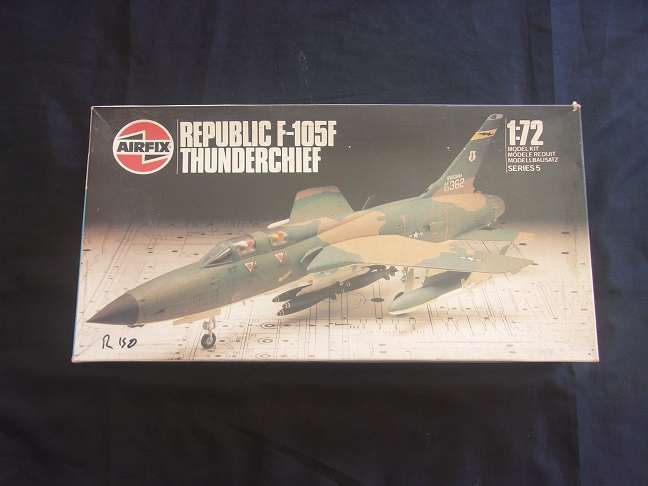 Italeri 1:72 scale Hawk & Airfix Thunderchief model plane kits for 1 bid