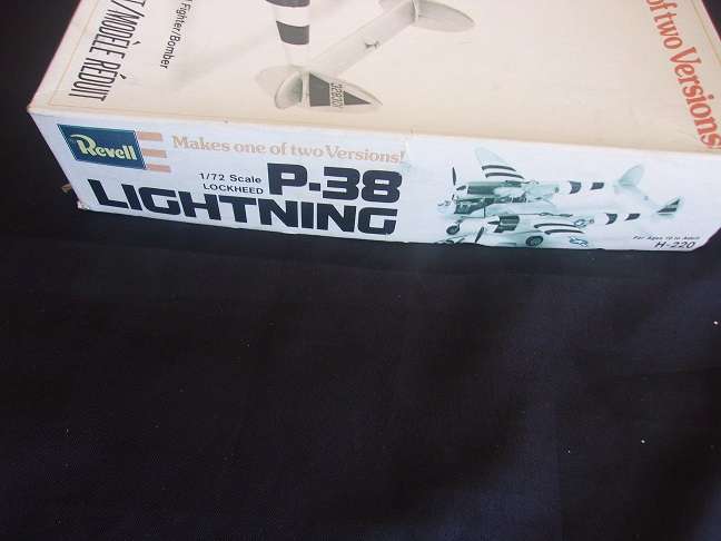 Revell 1:72 scale P-38 Lightning & Heller Supermarine Spitfire model plane kits for 1 bid