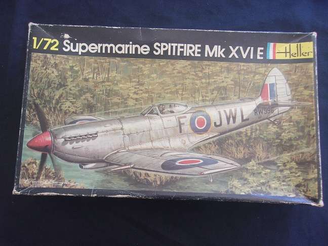 Revell 1:72 scale P-38 Lightning & Heller Supermarine Spitfire model plane kits for 1 bid
