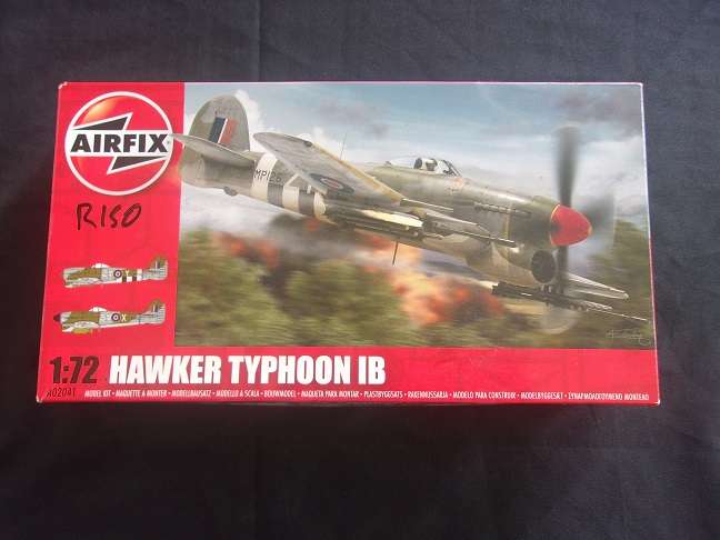 Academy 1:72 scale MIG Flogger-B & Airfix Hawker Typhoon model plane kits for 1 bid