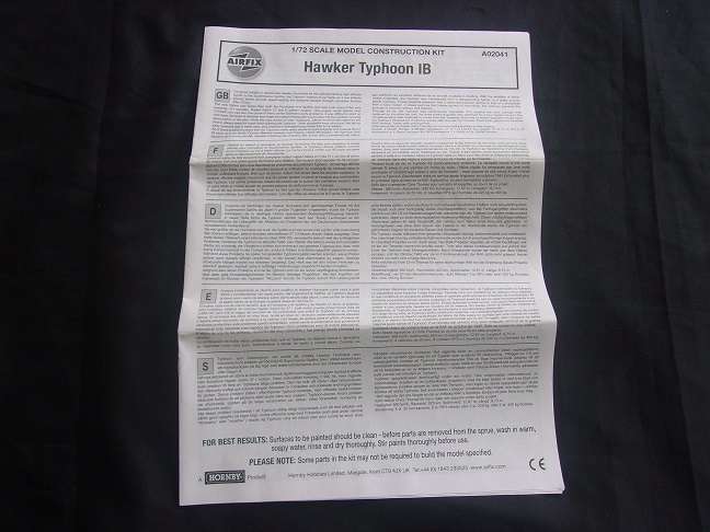 Academy 1:72 scale MIG Flogger-B & Airfix Hawker Typhoon model plane kits for 1 bid